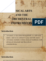 Musical Arts and The Orchestral Instruments