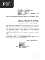 Escrito Solicitando Cargo de Oficio Penal