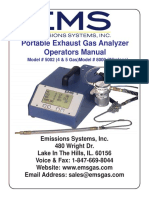 Portable Exhaust Gas Analyzer Operators Manual