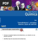 Clase 6 Termodinámica I Conceptos Básicos y Tipos de Reacción 2014