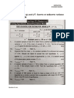 Z Test Population Mean ( ) and ( ) Known or Unknown Variance Sample Size N 30