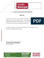 Plantilla de Certificacion de Catastro