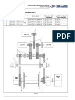 Drawworks ALLOWABLE BEARINGS CLEARANCE