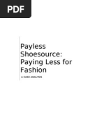 mgt151 - CASE 3 Payless Shoesource