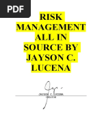 Risk Management All in Source by Jayson C. Lucena