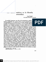 Los Valores Estéticos en La Filosofía Aristotélica