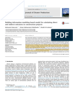 Building Information Modeling-Based Model For Calculating Direct and Indirect Emissions in Construction Projects