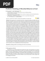 Foods: Predictive Modeling of Microbial Behavior in Food