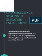 Orix Geoscience-Scaling Up Employee Engagement