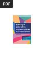 Fonologia Generativa Contemporanea de La Lengua Española - Imprint