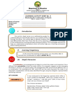 Learning Activity Sheet No. 3: Department of Education