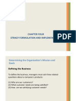 Chapter Four Stragy Formulation and Implementation