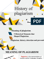 History of Plagiarism