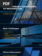 Contemporary Challenges To Regionalism