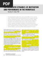 1 Integrated Dynamics of Motivation and Performance