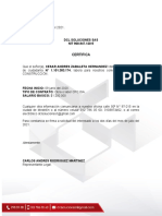 CERTIFICADO LABORAL - Carlos Andres Caro