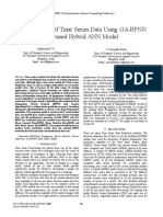 Prediction of Time Series Data Using GA-BPNN Based Hybrid ANN Model