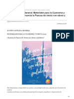 Acción Católica General Materiales para La Cuaresma y Pascua 2021 Anuncia La Pascua de Jesús Con Obr