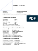 Comandos de Jaws para Internet