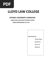 Lloyd Law College: Internal Assignment Submission