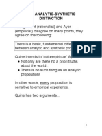 The Analytic-Synthetic Distinction