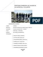 Hito4 - Informe de Monitoreo Ambiental de Calidad de Agua Superficial y Efluentes