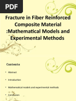 Fracture in Fiber Reinforced Composite Material:Mathematical Models and Experimental Methods