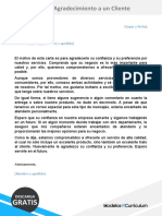 13 Modelo Carta de Agradecimiento A Un Cliente