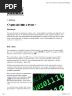 O Que São Bits e Bytes