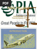 Final Project: Waqas Ahmed Taj Financial Analysis of PIA