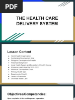 The Health Care Delivery System