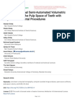 Three-Dimensional Semi-Automated Volumetric Assess