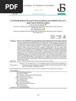 Cost Benefit Analysis For Peer To Peer Electricity Market