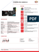 B450 Gaming Pro Carbon Ac B450 Gaming Pro Carbon Ac: Feature