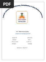 Sub - Medical Surgical Nursing: Assignment On Neurological Assessment