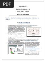 Define Thermal Comfort, Visual Comfort and Indoor Air Quality