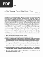 A Tribal Theology From A Tribal World - View: JJT 4411&2 (2002), Pp. 20-30