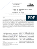 Insecticide Use in Cabbage Pest Management in Cameron Highlands