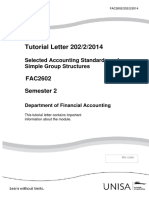 Tutorial Letter 202/2/2014: Selected Accounting Standards and Simple Group Structures