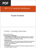 BIT 2319 Artificial Intelligence: Nyairo Evanson