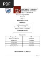 Entrepreneurship (MGT368) : Section:13 Group: 4