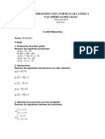 Trabajo Matemática 1ro BGU-Supletorio