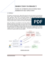 Introduction To Project: Implementation of Authentication System Using Kerberos in Chat Application A. Kerberos