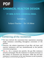 Chemical Reactor Design: 7 Sem, B.Tech. Chemical Engg