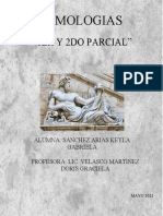 1er. y 2do. Parcial de Etimologías.