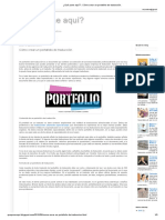 ¿Qué Pone Aquí - Cómo Crear Un Portafolio de Traducción