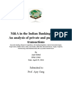 M&A in The Indian Banking Sector: An Analysis of Private and Public Bank Transactions