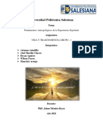 Fundamentos Antropológicos de La Espiritualidad