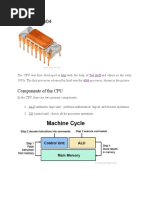 Computer Architecture - Teachers Notes