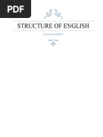 Structure of English